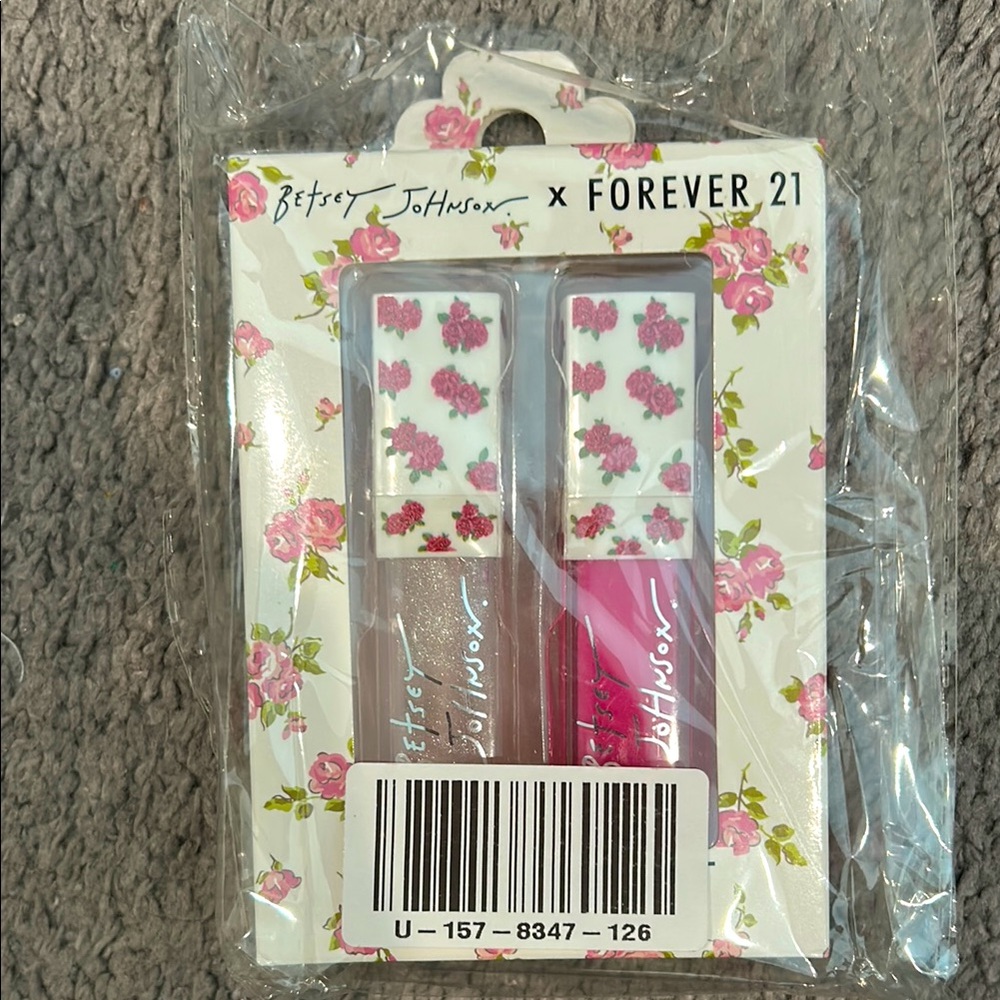 NWT Betsey Johnson x F21 Lip Gloss Set